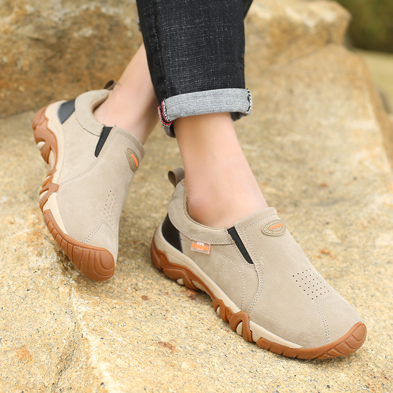 MerrfeetTM Men's Comfortable Cowhide Lightweight Orthopedic Walking Shoes Hiking Shoes(Hot sale)