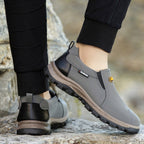 (⏰Limited Time 70% Discount off)Men's Outdoor Breathable Genuine Leather Shoes Non-slip Slip-On Shoes Arch Support Orthopedic Shoes