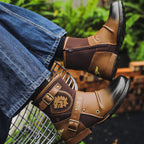 Men's Vintage Western Cowboy Martin Boots