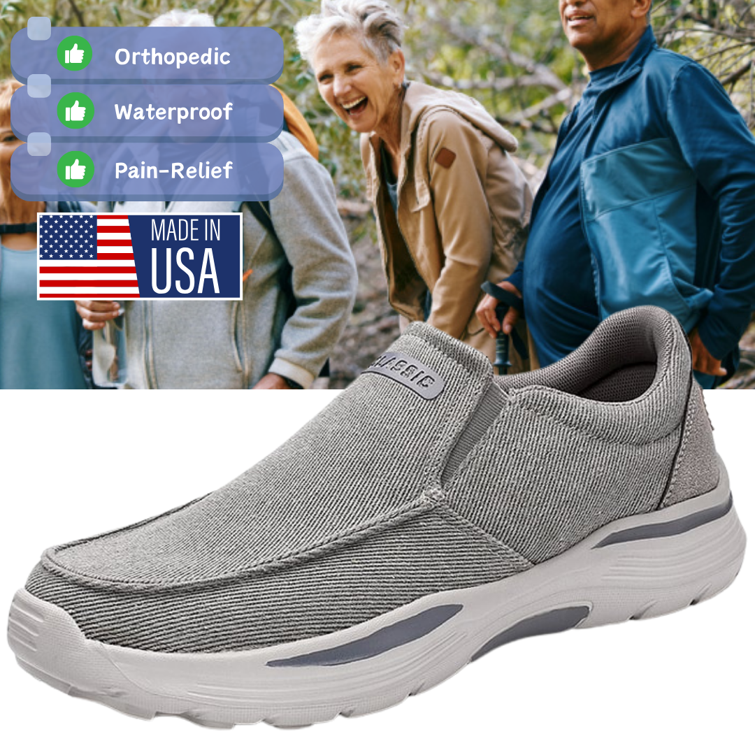Men's Daily Canvas Wear Proof Orthopedic Walking Shoes🔥BUY 2 FOR FREE SHIPPING🔥Best seller!
