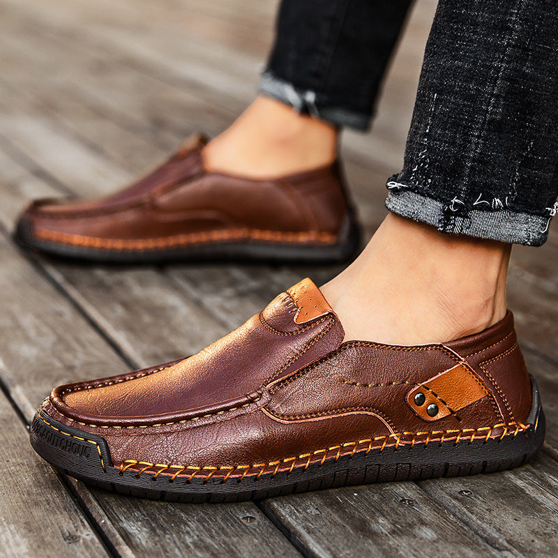 ⏰Last Day 50% OFF🔥 Men's Genuine Leather Slip-On Loafers