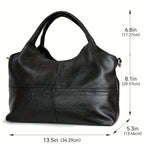 Elegant Genuine Leather Women's Crossbody Shoulder Bag