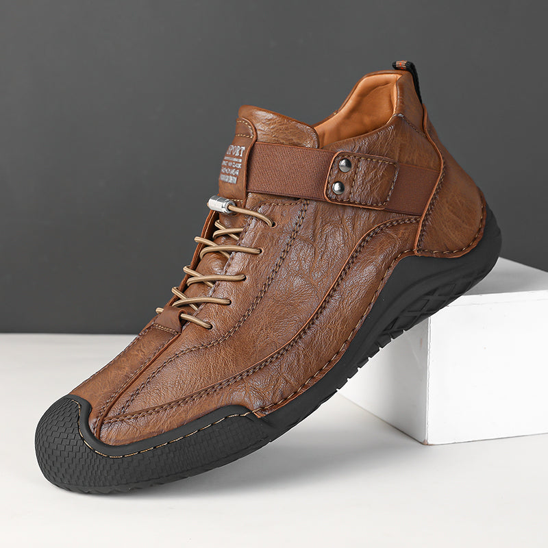 LAST DAY! 60% OFF 🔥⏱️ Christmas Sale ⏱️🔥 Men’s Hand-Stitched Non-Slip Casual Leather Boots | Stylish & Casual Men’s Footwear