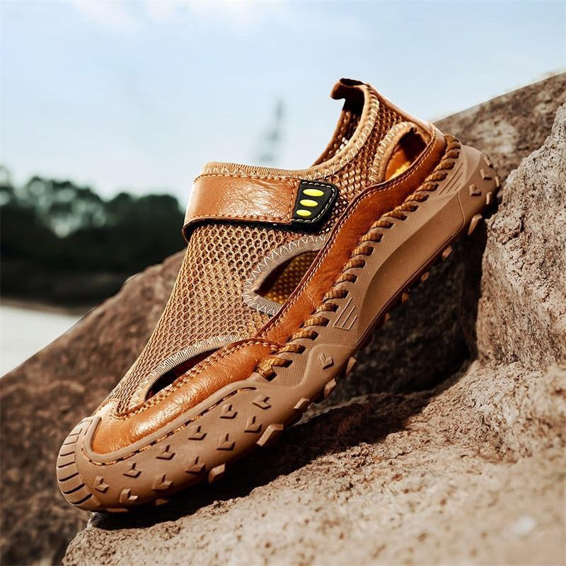 ⏰Last Day 60% OFF 🔥Men's - Cowhide Breathable Mesh Sandals