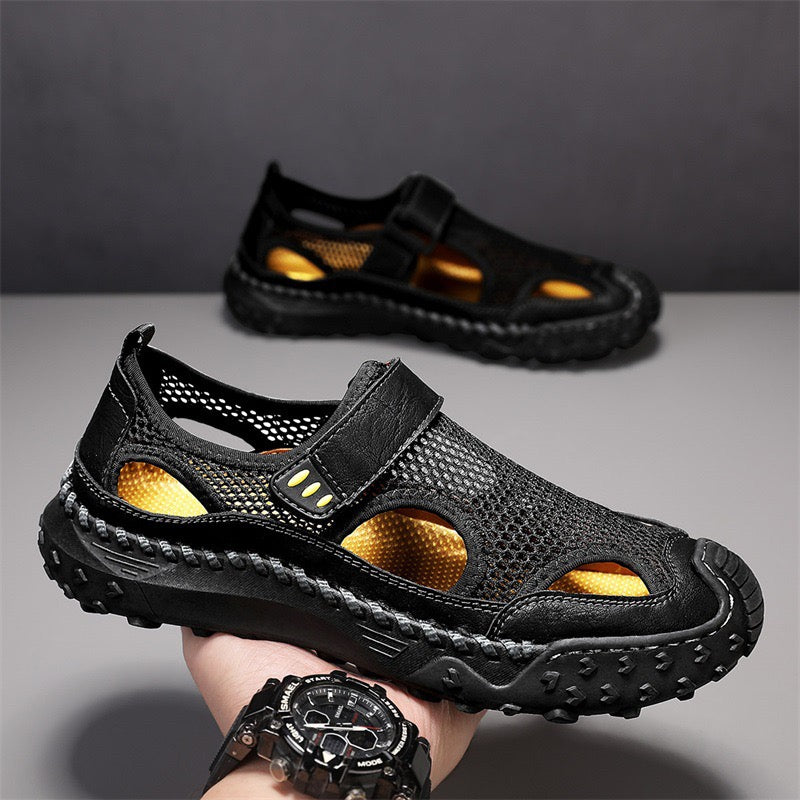 ⏰Last Day 60% OFF 🔥Men's - Cowhide Breathable Mesh Sandals