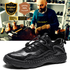 ⏰Last Day! 50% OFF 🔥 ideacloth® StrideCrafts Men's Leather Loafers - Arch Support & Wide Fit Slip-Ons