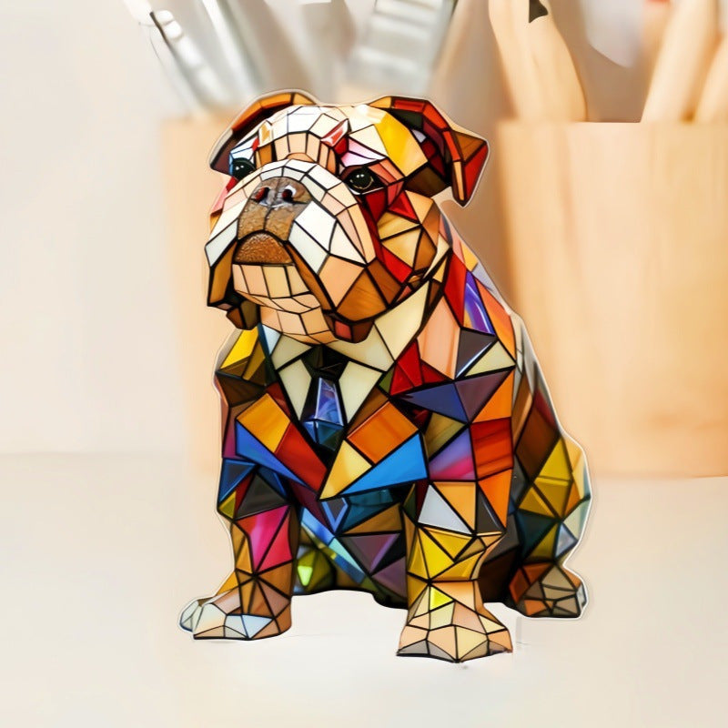 New colorful dog and cat table lamp - magical light illuminates the space, both decorative and practical