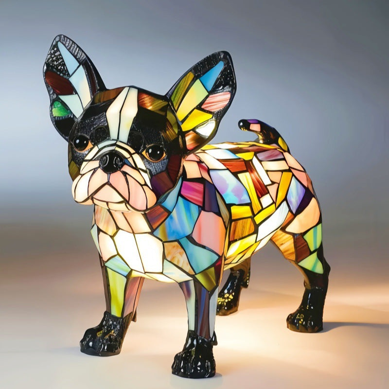 New colorful dog and cat table lamp - magical light illuminates the space, both decorative and practical