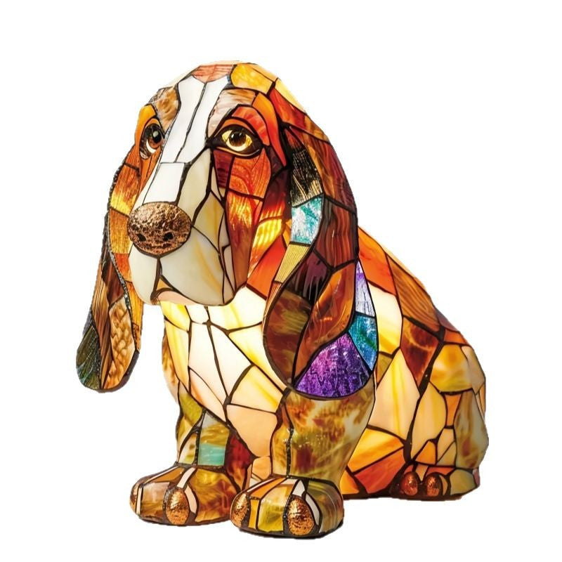 New colorful dog and cat table lamp - magical light illuminates the space, both decorative and practical