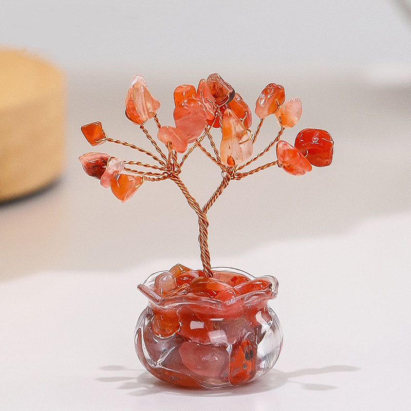 Natural Citrine Fortune Tree Miniature Ornament