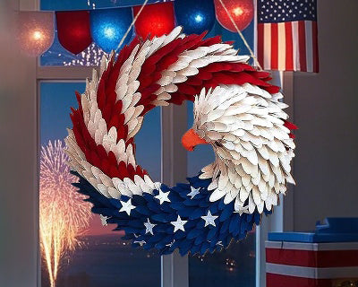 Don't Miss Out! Celebrate America's 250 Years of Service and Heritage with the Limited-Edition Eagle Wreath!