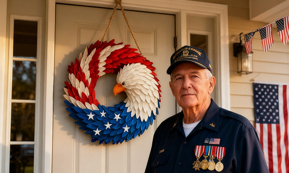 Don't Miss Out! Celebrate America's 250 Years of Service and Heritage with the Limited-Edition Eagle Wreath!