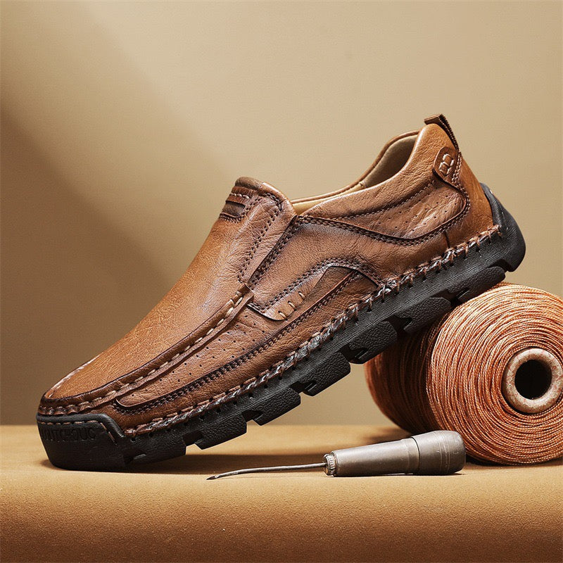 ideacloth®Men's Handcrafted Cowhide Orthopedic Loafers - Wide Toe Box