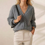 Cotton V-Neck Cardigan