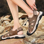 ⏰Last day 60% OFF - 2025 Hot selling men's casual thick-soled non-slip orthopedic leather sandals