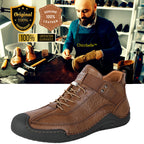 LAST DAY! 60% OFF 🔥⏱️ Christmas Sale ⏱️🔥 Men’s Hand-Stitched Non-Slip Casual Leather Boots | Stylish & Casual Men’s Footwear