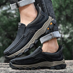 ⏰Promotion 60% OFF - 2025 New Men's Orthopedic Hands-Free Genuine Leather Slip On Loafers