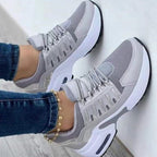 Women Orthopedic Lightweight Running Shoes, Lace-up Mesh Breathable Shoes