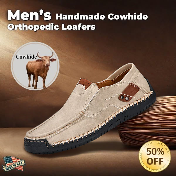 🔥Last Day 70% OFF🔥Men's genuine calfskin leather Slip-On Loafers