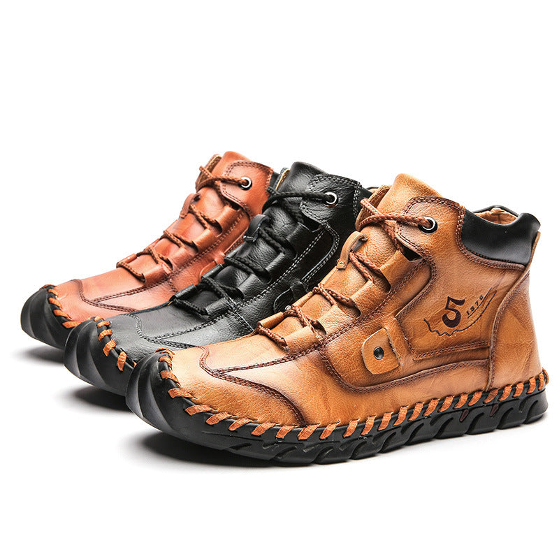 🔥LAST DAY 70% OFF🔥 Stitched Hand-Sewn Embossed Cowhide Medical Shoes