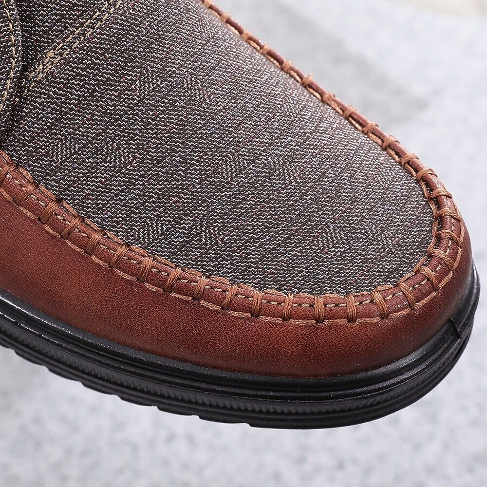 Men's Casual Canvas Shoes Waterproof Orthopedic Walking Shoes