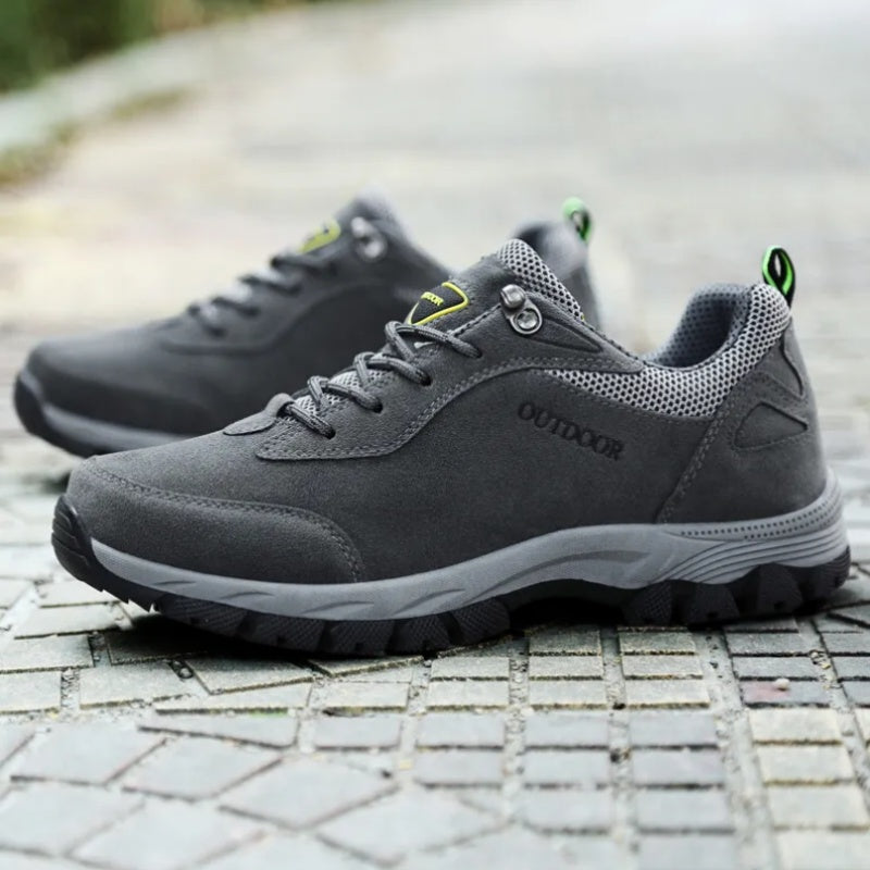 Men's Waterproof Breathable Lightweight Arch Support Hiking Shoes for Plantar Fasciitis (Medical Certification)