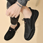 MerrfeetTM⏰Promotion - 70% OFF🔥Men's Handmade Genuine Leather Glue-Free Slip-on Orthopedic Shoes