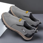 (⏰Limited Time 70% Discount off)Men's Outdoor Breathable Genuine Leather Shoes Non-slip Slip-On Shoes Arch Support Orthopedic Shoes