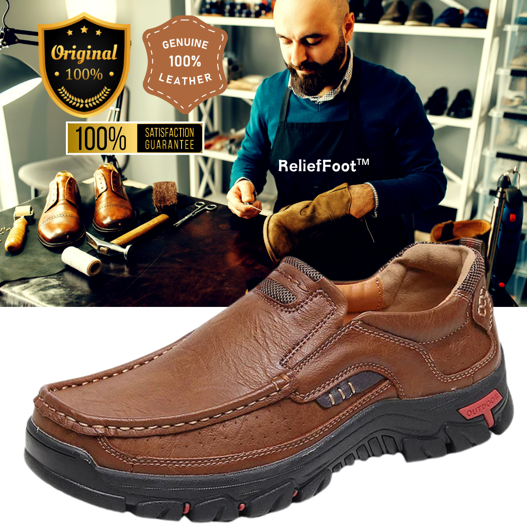 ⏰Promotion 70% OFF - 2025 Upgrade Men's Orthopedic Comfortable Casual Genuine Leather Slip On Loafers