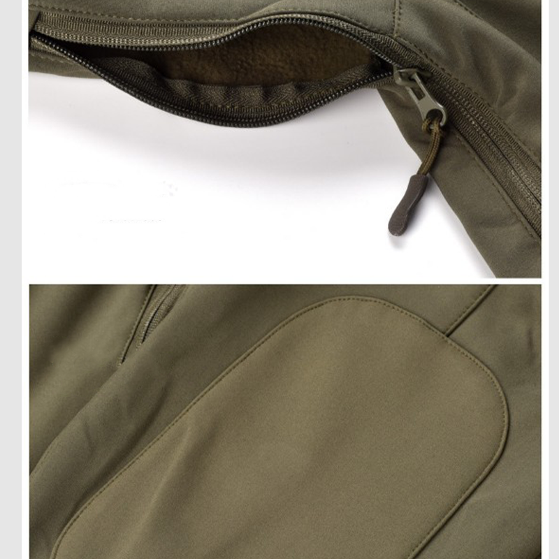 Men's outdoor assault jacket thickened hooded coat