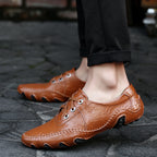 ⏰Last Day 50% OFF🔥 Men's Handmade Genuine Leather Slip-On Loafers