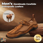 ⏰Promotion - 50% OFF🔥Men's Breathable Leather Orthopedic Shoes – Hand-Stitched, Non-Slip