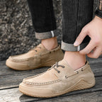 Spring Handmade Color Matching Casual Retro Suede Leather Shoes- Limited 50% off Sale