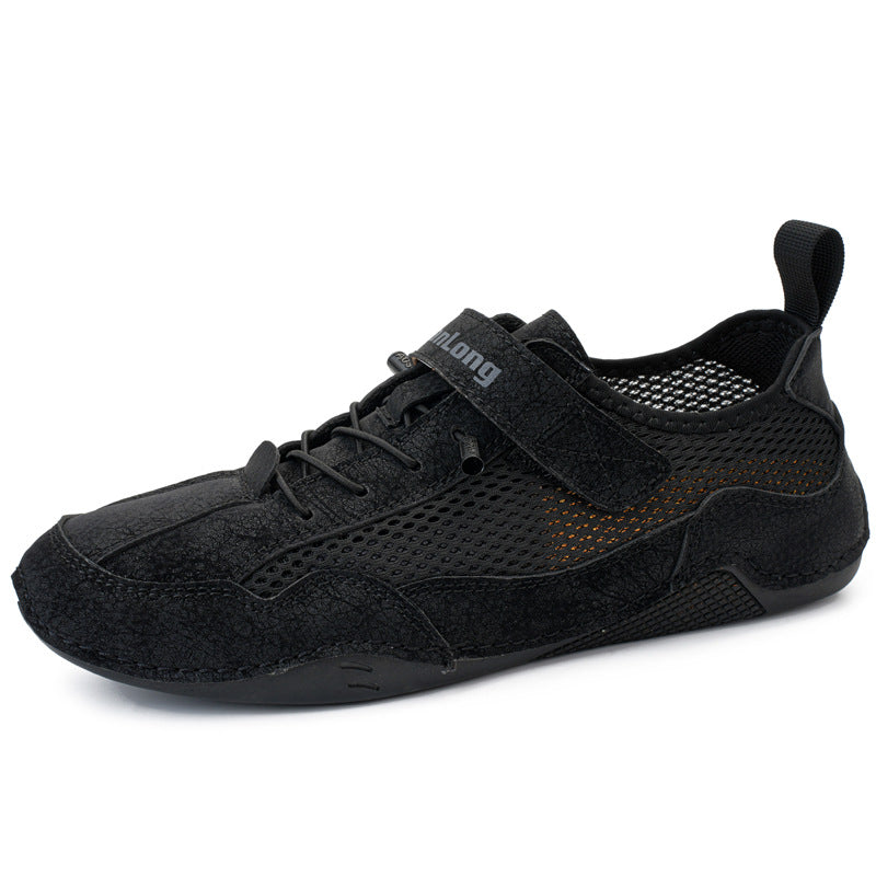 ⏰Promotion - 50% OFF🔥Men's Breathable Leather Orthopedic Shoes – Hand-Stitched, Non-Slip