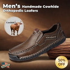 ⏰Christmas promotion - 50% OFF🔥 Men’s Premium Leather Loafers - Arch Support & Wide Fit Slip-On Shoes