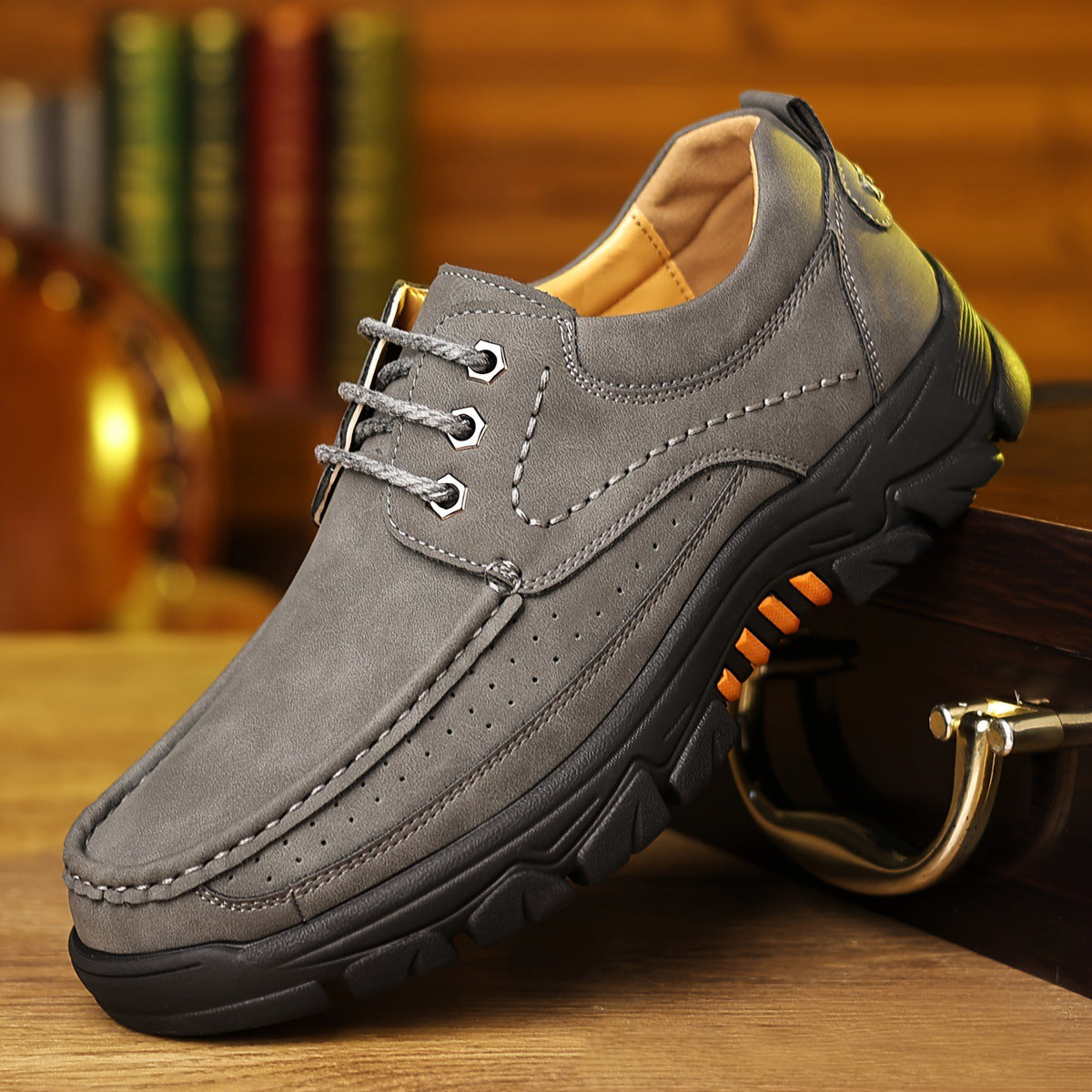 ⏰Promotion 70% OFF - 2024 Upgrade Men's Orthopedic Comfortable Casual Genuine Leather Slip On Loafers (Lace-up)