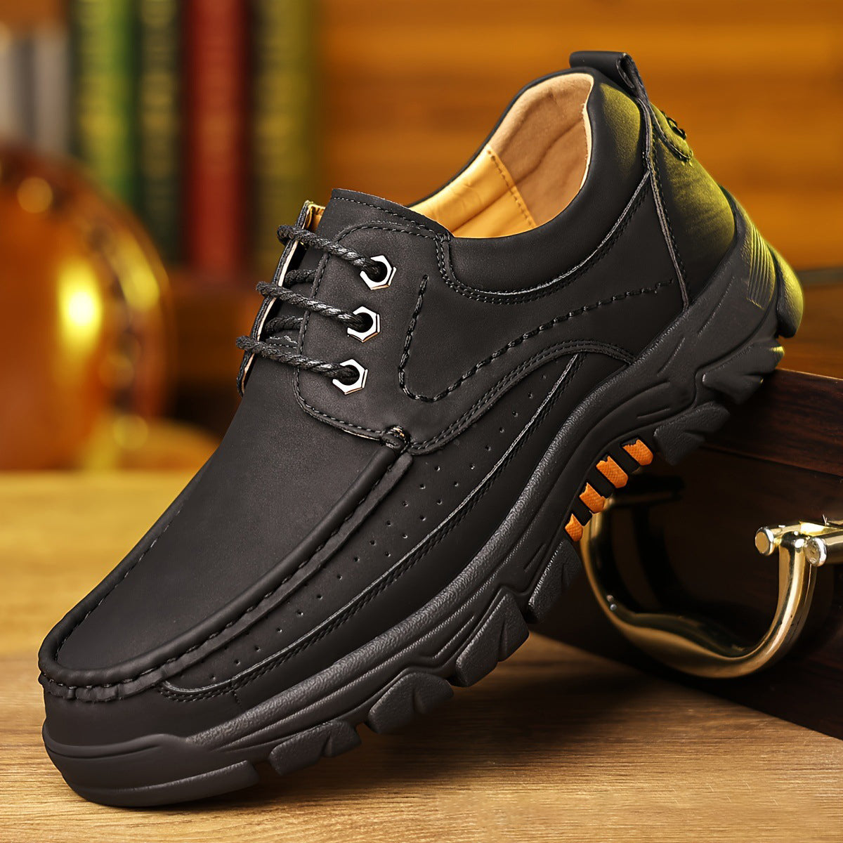 ⏰Promotion 70% OFF - 2024 Upgrade Men's Orthopedic Comfortable Casual Genuine Leather Slip On Loafers (Lace-up)