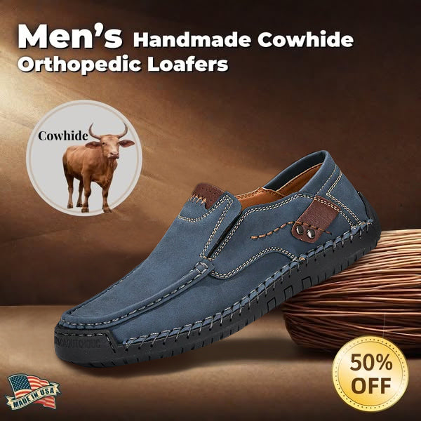 🔥Last Day 70% OFF🔥Men's genuine calfskin leather Slip-On Loafers