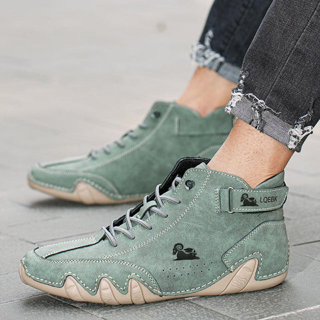 ⏰Promotion - 60% OFF🔥Barefoot Shoes Italian - Suede Velcro High Boots