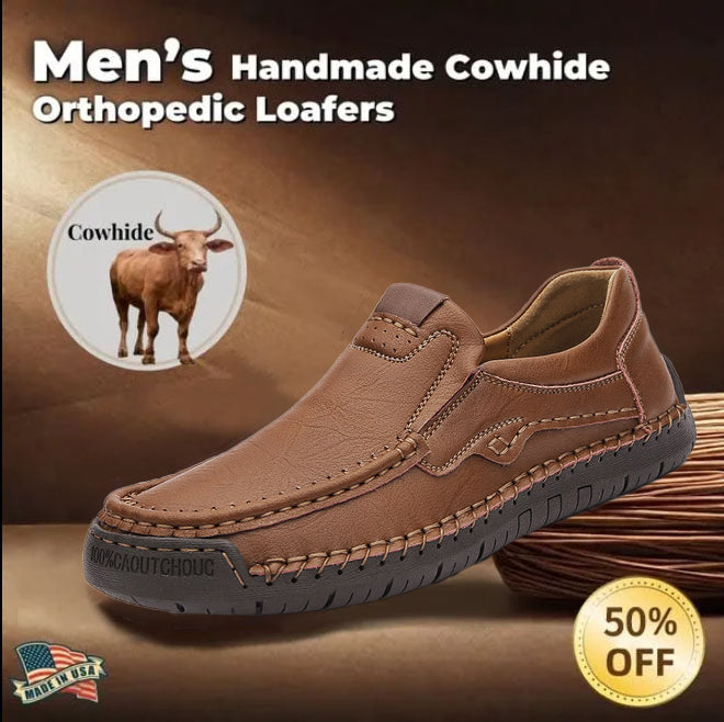 ⏰Limited Time 50% OFF - 2025 Newest Men's Orthopedic Leather Loafers