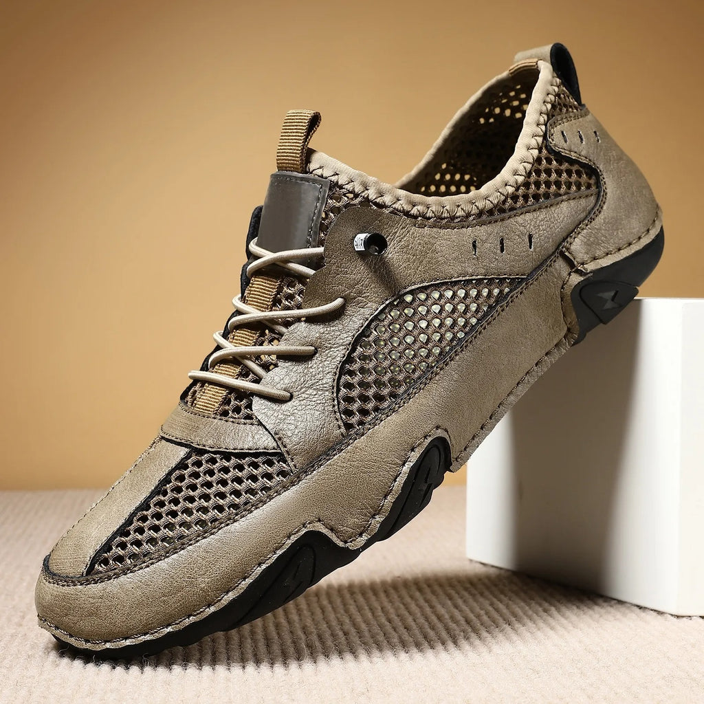 🔥LAST DAY 70% OFF🔥Men's Genuine Leather Mesh Breathable Driving loafers