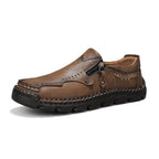 ⏰Promotion - 70% OFF🔥 Men Casual Leather Loafer Summer Flat Soft Light Shoes