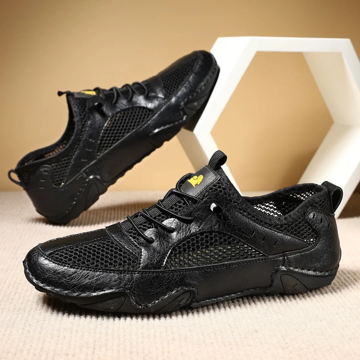 🔥LAST DAY 70% OFF🔥Men's Genuine Leather Mesh Breathable Driving loafers