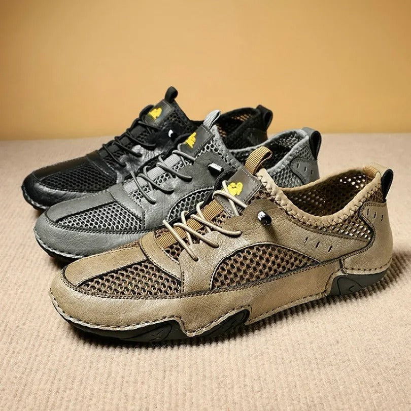 🔥LAST DAY 70% OFF🔥Men's Genuine Leather Mesh Breathable Driving loafers