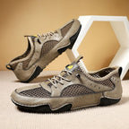 🔥LAST DAY 70% OFF🔥Men's Genuine Leather Mesh Breathable Driving loafers